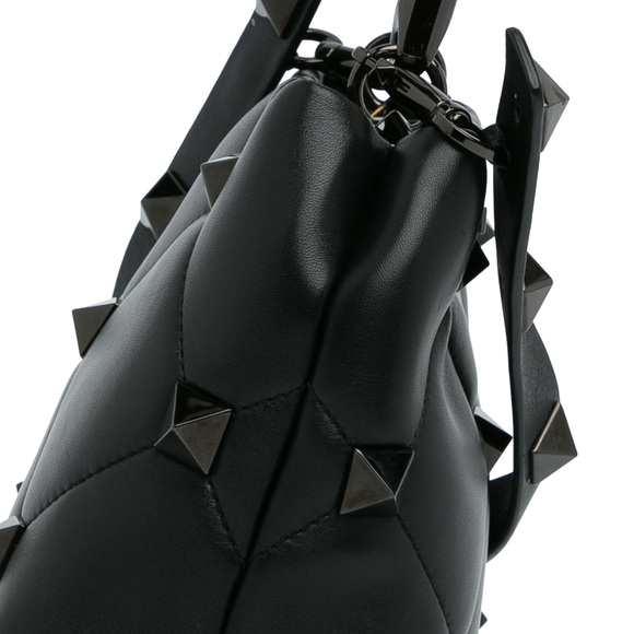 Pre-Loved Valentino Roman Stud Satchel - Picture 8 of 11